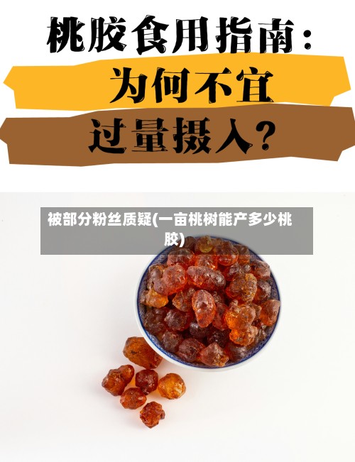 被部分粉丝质疑(一亩桃树能产多少桃胶)