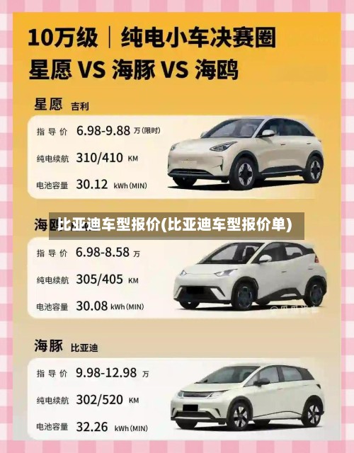 比亚迪车型报价(比亚迪车型报价单)-第3张图片