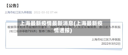 上海最新疫情最新消息(上海最新疫情通报)-第2张图片