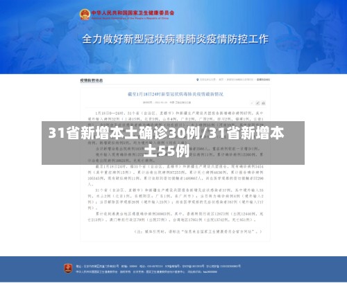 31省新增本土确诊30例/31省新增本土55例-第3张图片