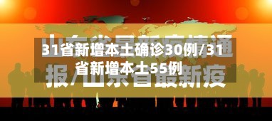 31省新增本土确诊30例/31省新增本土55例