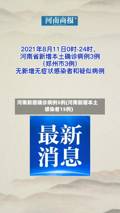 河南新增确诊病例5例(河南新增本土感染者15例)