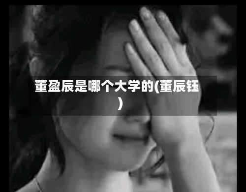 董盈辰是哪个大学的(董辰钰)-第3张图片