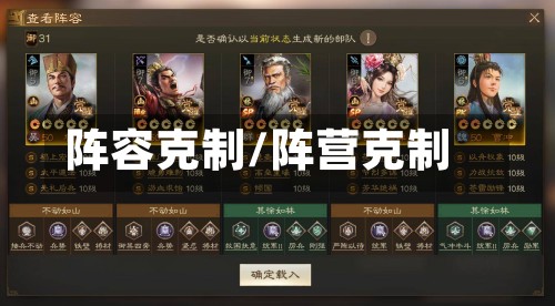 阵容克制/阵营克制