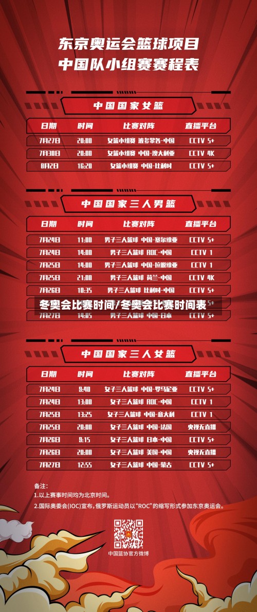冬奥会比赛时间/冬奥会比赛时间表-第2张图片