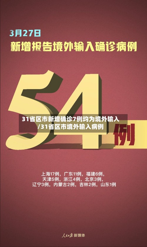 31省区市新增确诊7例均为境外输入/31省区市境外输入病例-第2张图片
