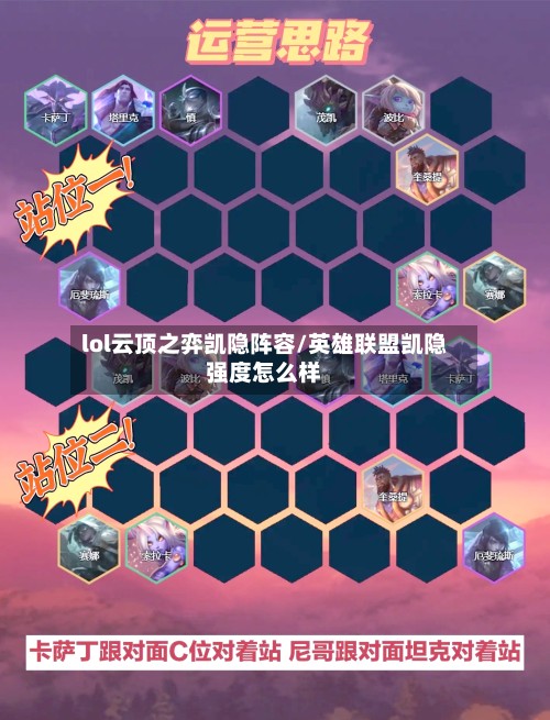 lol云顶之弈凯隐阵容/英雄联盟凯隐强度怎么样
