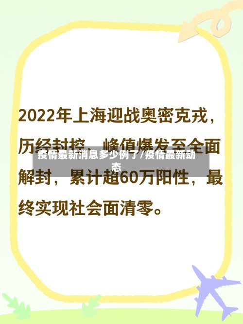 疫情最新消息多少例了/疫情最新动态