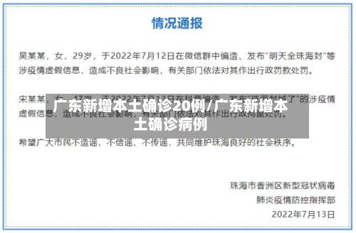 广东新增本土确诊20例/广东新增本土确诊病例
