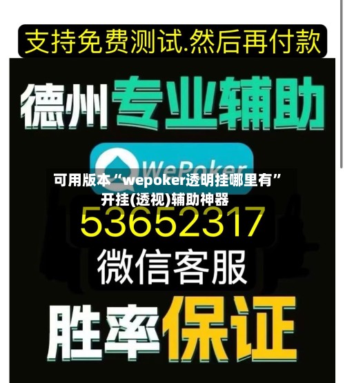 可用版本“wepoker透明挂哪里有”开挂(透视)辅助神器-第2张图片