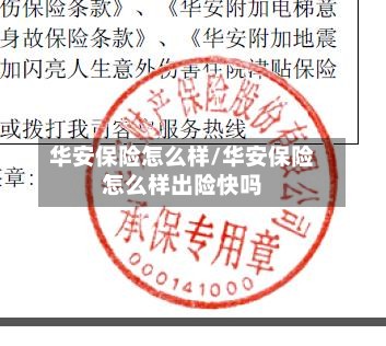 华安保险怎么样/华安保险怎么样出险快吗-第2张图片